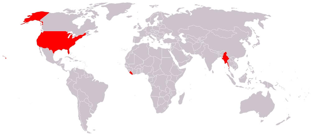 Países que utilizan las pulgadas en lugar de centímetros